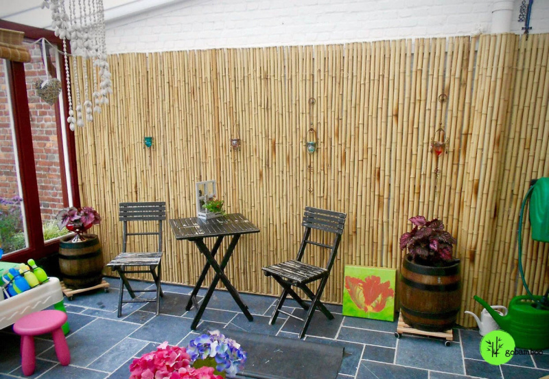 inspiracia bambusový plot